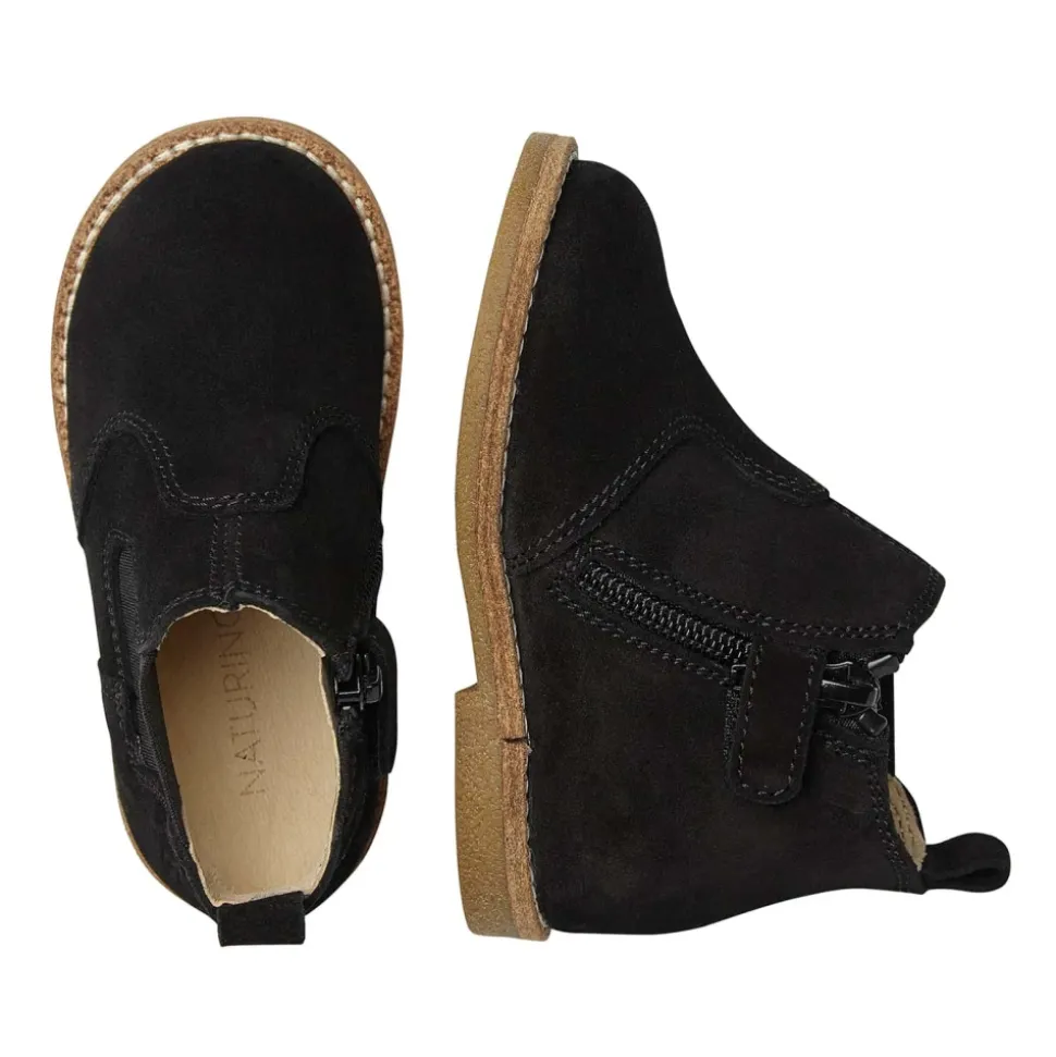 ARTHUR Suède Chelsea Boots met rits