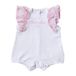 Baby Romper met Ruches en Borduurwerk