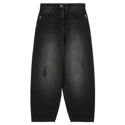 Barrel Fit Zwarte Broek