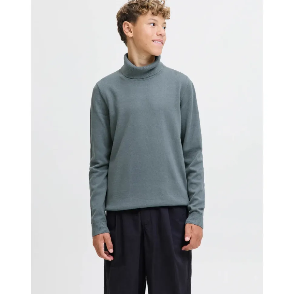 Basis Gebreide Rolhals Trui Groen