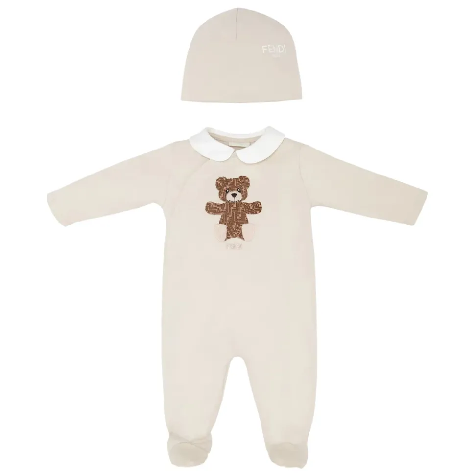 Beige Baby Jersey Set