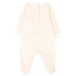 Beige Babygrow Hoed Slabbetje Set