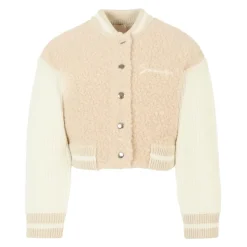 Beige Bomberjack met 4G Motif