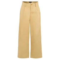 Beige Casual Broek met Iconische Vlag