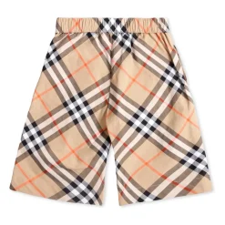 Beige Casual Broek met Vintage Check