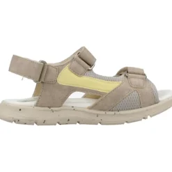 Beige en Gele Zomer Sandalen