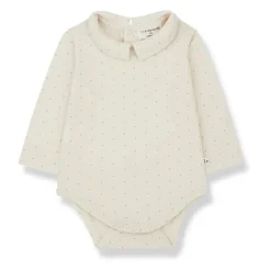 Beige Katoenen Longsleeve Top