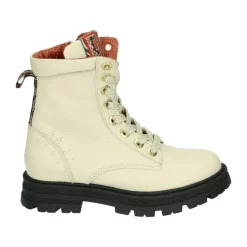 Beige Leren Meisjes Mid Schoenen