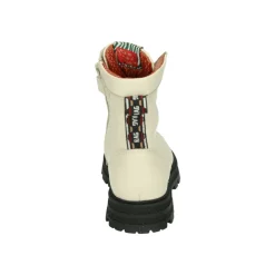 Beige Leren Meisjes Mid Schoenen