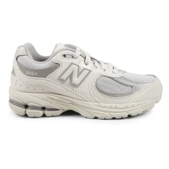 Beige Leren Mesh Sneakers