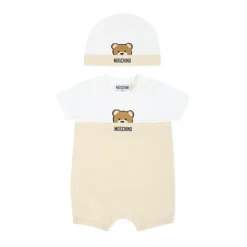 Beige Romper Set met Teddy Bear