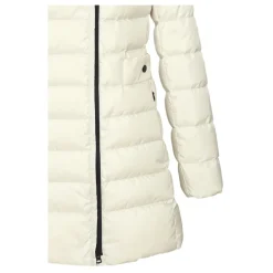 Beige Winterjas met Capuchon en Nepbont