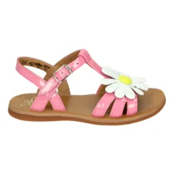 Big Flower Sandalen Roze Multi