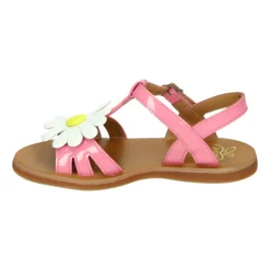 Big Flower Sandalen Roze Multi