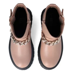 Bikerlaarzen met bewerkte ketting