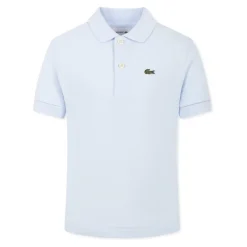 Blauw Katoenen Poloshirt met Krokodil