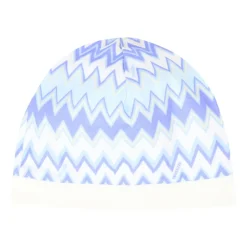 Blauw Katoenen Rompers Set met Chevron Patroon