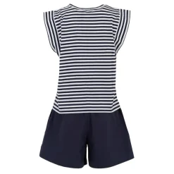 Blauw Kort Sportpak met Teddybeer