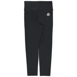 Blauw Meisjeslegging Elastische Taille Logo Patch