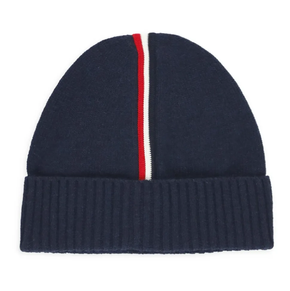 Blauwe Baby Beanie Cap met Iconische Patch