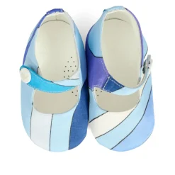 Blauwe Ballerina's met Marmerprint