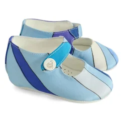 Blauwe Ballerina's met Marmerprint