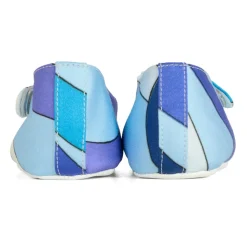 Blauwe Ballerina's met Marmerprint