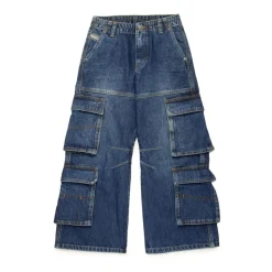 Blauwe Denim Cargo Jeans
