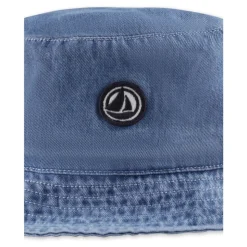 Blauwe Denim Cloche met Logopatch