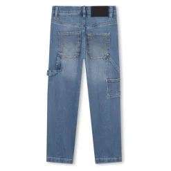 Blauwe Denim Straight Leg Jeans
