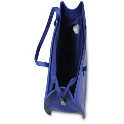 Blauwe Eco-Leren Casual Tas met Logo