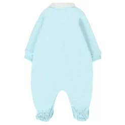 Blauwe Fleece Babypak met Teddybeer