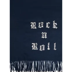 Blauwe Franje Rock n Roll Sjaal