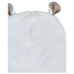 Blauwe Gebreide Wollen Baby Muts