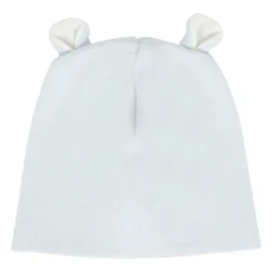 Blauwe Gebreide Wollen Baby Muts