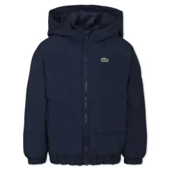 Blauwe Gewatteerde Donsjas met Krokodil