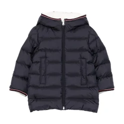 Blauwe gewatteerde jas voor kinderen