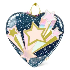 Blauwe hartvormige rugzak met sterren