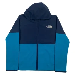 Blauwe hoodie kinderen nylon