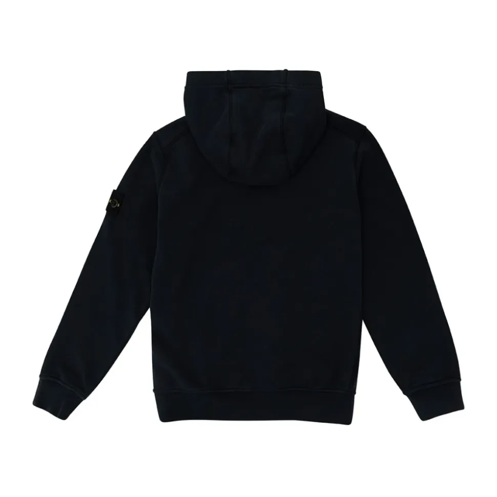 Blauwe Hoodie met Logo Patch van Katoen