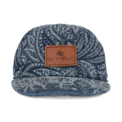 Blauwe Jacquard Paisley Baseball Cap