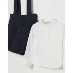 Blauwe Jumpsuit met Knoopdetail