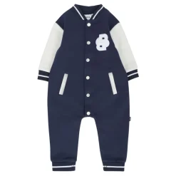 Blauwe Katoenen Babypak met BB Logo