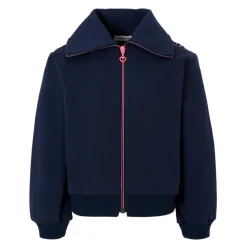 Blauwe Katoenen Fleece Sweatshirt met Paillet Harten