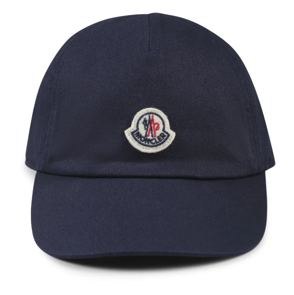 Blauwe Katoenen Hoed met Klep