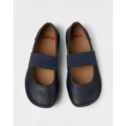 Blauwe Leren Kinderschoenen met Klittenband