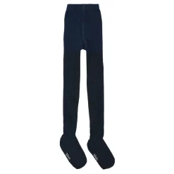 Blauwe lurex panty met elastische taille