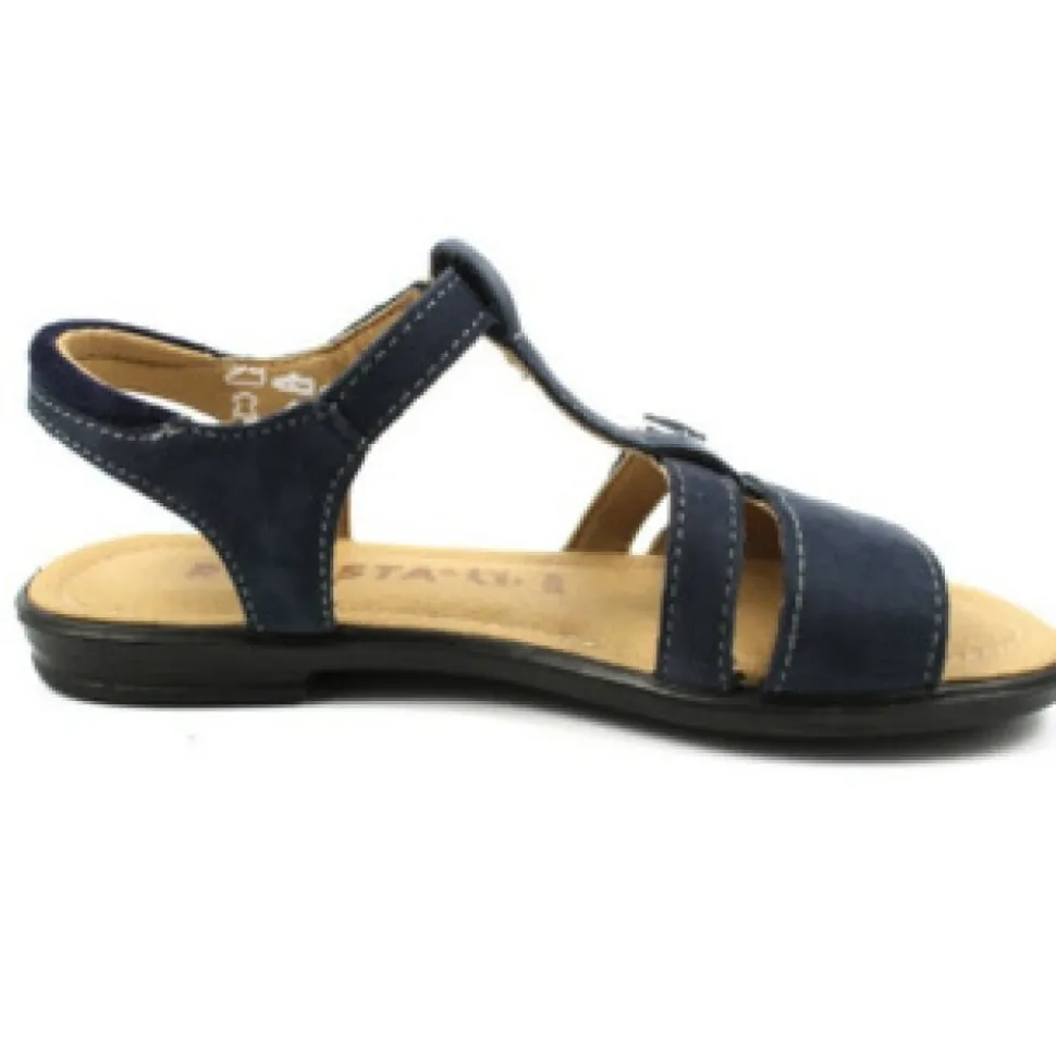 Blauwe Meisjes Sandalen van Veloursleer