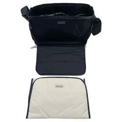 Blauwe Rechthoekige Zwangerschapstas met Accessoires