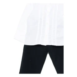 Blauwe Ribfluwelen Jurk Set Knoopsluiting